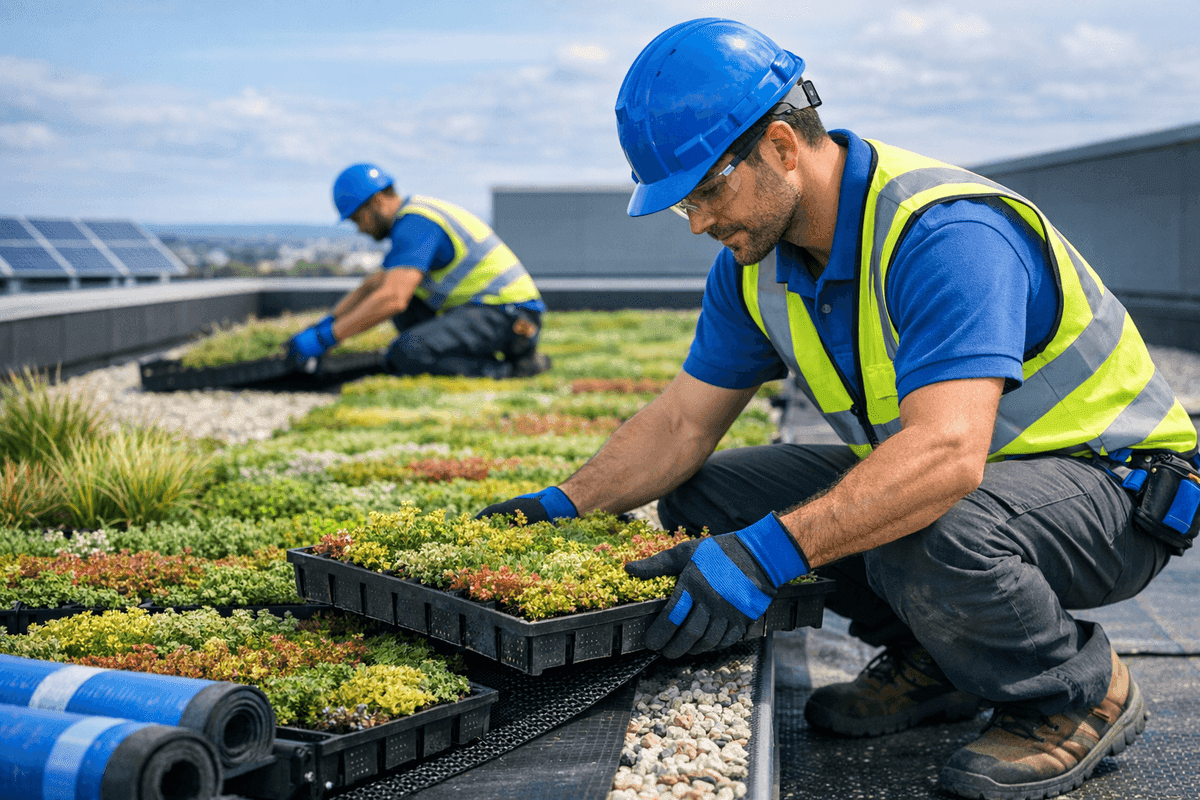 Green Roof Systems service by Roofer Houston Tex
