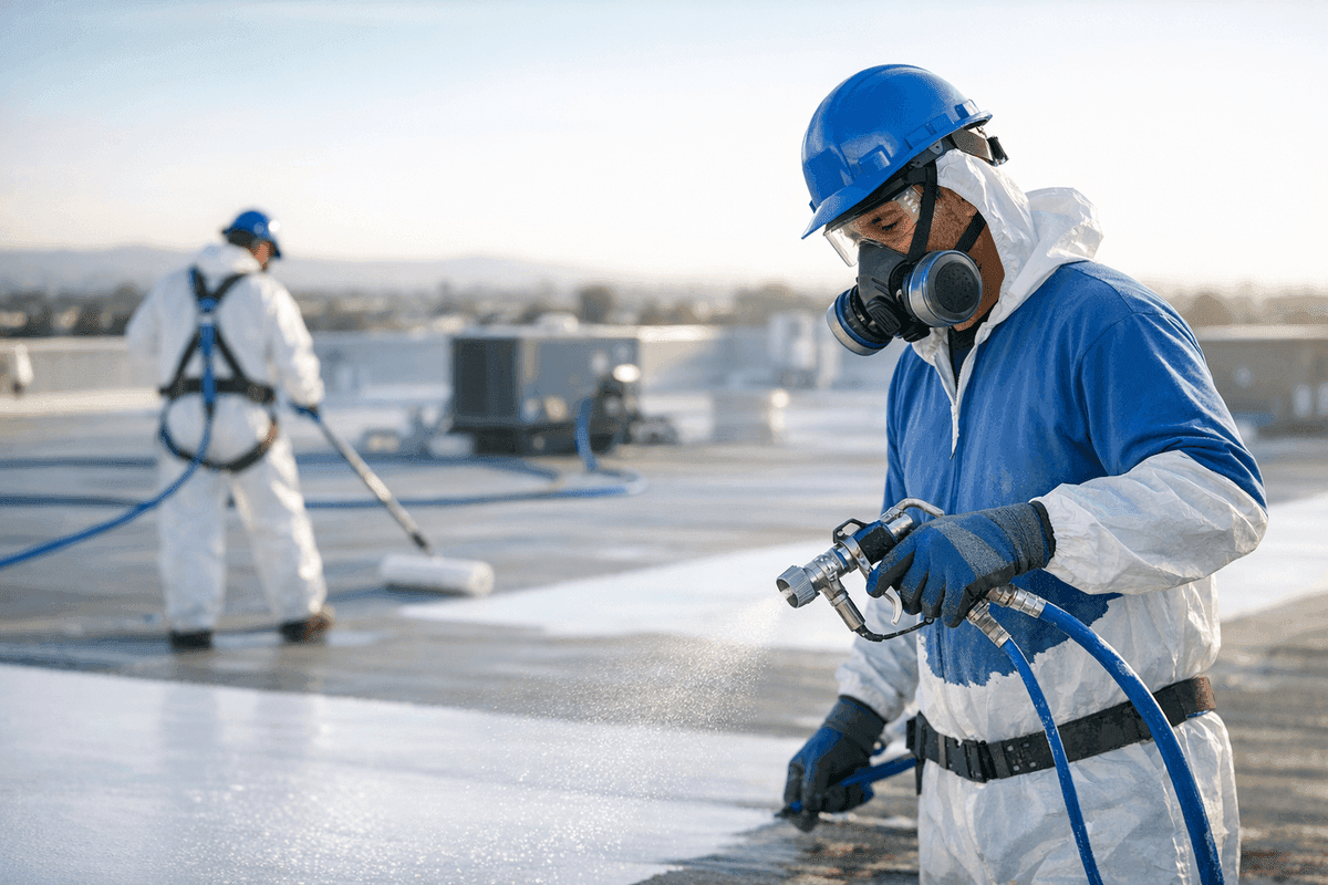 Roof Coatings (Large Scale) service by Roofer Houston Tex