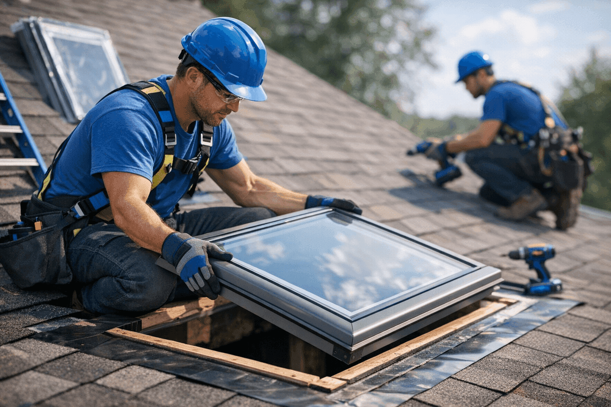 Skylight Installation service by Roofer Houston Tex
